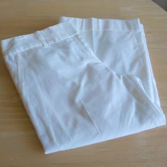 The Limited Cropped Pants - NWT - Size 4 - Cropped - White LIned (396) - Picture 1 of 7